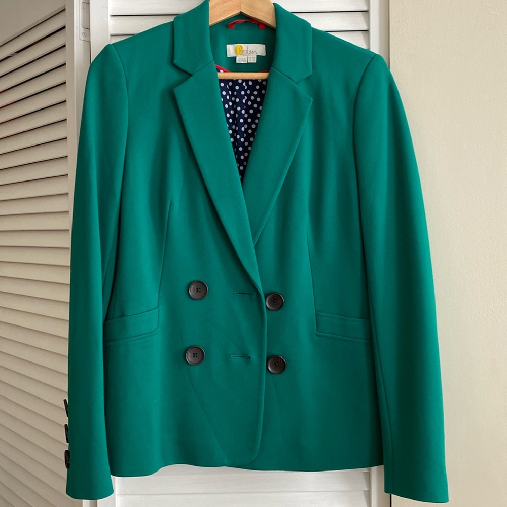 Boden double breasted ponte blazer